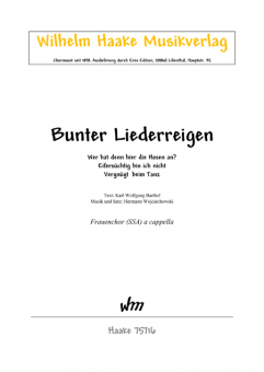 Bunter Liederreigen (Frauenchor)
