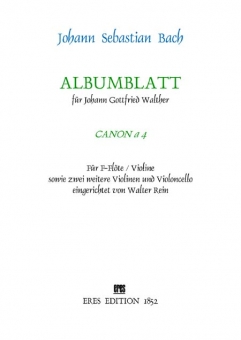 Albumblatt (Canon a 4) Streicher