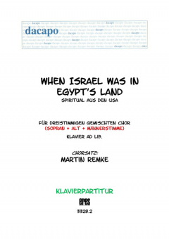 When Israel was in Egypt´s Land (Klavier)