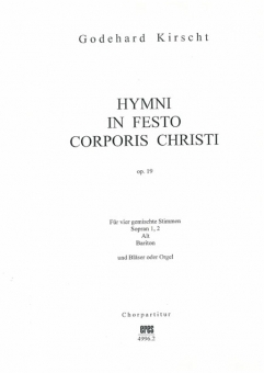 Hymni in festo corporis Christi (Chorpartitur)