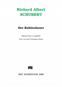 Der Kohlenhauer (Männerchor)