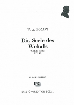 Dir, Seele des Weltalls (gem.Chor/Männerchor) Klavierauszug 111