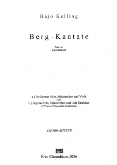 Berg-Kantate (Chorpartitur)
