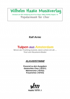 Tulpen aus Amsterdam (Männerchor/Klavier) 111
