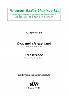 O du mein Friesenland (Frauenchor 3st)