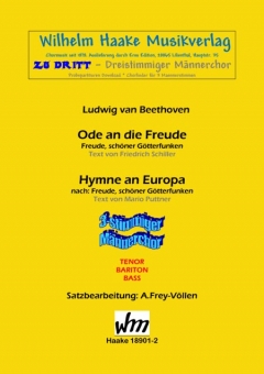 Hymne an Europa (Männerchor 3st)